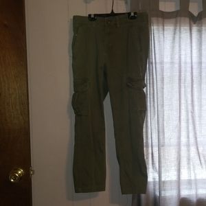 Mens olive green cargo pants